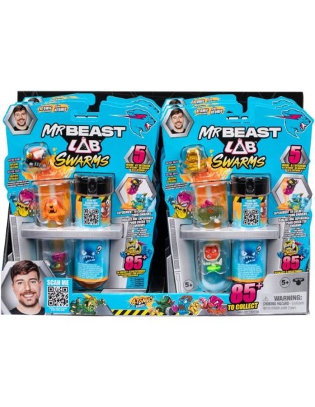 Pack de 5 minis figurines - MRBEAST LAB - SWARMS ATOMIC - Des 5 ans – MRBEAST LAB (Figurine Miniature - Personnage Miniature) | STORE PRO SHOP 