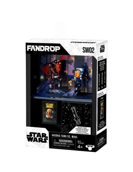 Figurine - FANDROP x STAR WARS - Darth Maul vs Ahsoka - Vitrine avec scene culte  mini affiche - 18 cm – FANDROP (Figurine Miniature - Personnage Miniature) | STORE PRO SHOP 