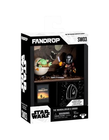 Figurine - FANDROP x STAR WARS - Mandalorian  Grogu - Vitrine avec scene culte  mini affiche - 18 cm – FANDROP () | STORE PRO SHOP 