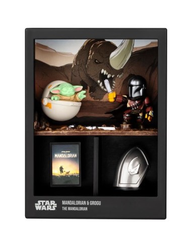 Figurine - FANDROP x STAR WARS - Mandalorian  Grogu - Vitrine avec scene culte  mini affiche - 18 cm – FANDROP () | STORE PRO SHOP 