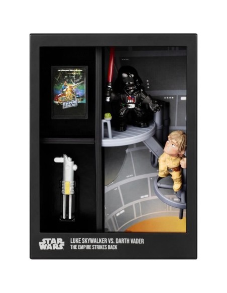 Figurine - FANDROP x STAR WARS - Luke vs Dark Vador - Vitrine avec scene culte  mini affiche - 18 cm – FANDROP (Figurine Miniature - Personnage Miniature) | STORE PRO SHOP 