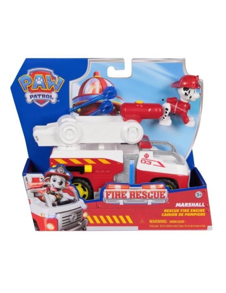 Véhicule  Figurine Fire Rescue - Marcus - La Pat' Patrouille – LA PAT' PATROUILLE (Figurine Miniature - Personnage Miniature) | STORE PRO SHOP 