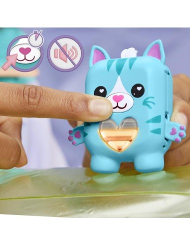 Nano-mals Pawtricia le chaton bleu, compagnon électronique, plus de 70 réactions, jouet de poche interactif pour filles et gar – HASBRO (Figurine Miniature - Personnage Miniature) | STORE PRO SHOP 