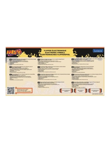 Flipper électronique de table Naruto avec sons, lumieres et affichage du score sur écran – LEXIBOOK (Flipper) | STORE PRO SHOP 