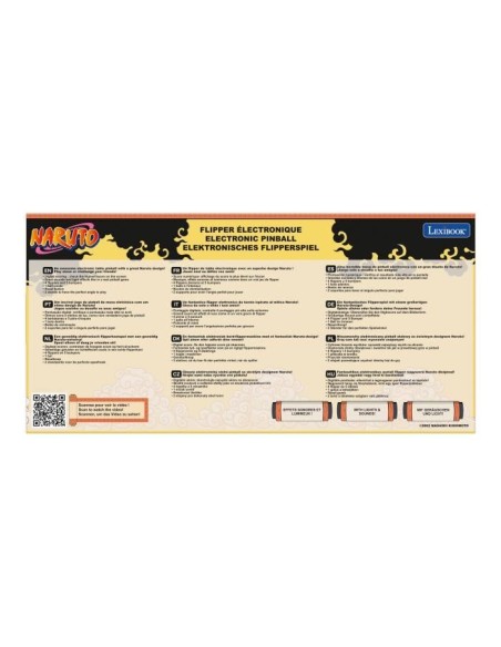 Flipper électronique de table Naruto avec sons, lumieres et affichage du score sur écran – LEXIBOOK (Flipper) | STORE PRO SHOP 