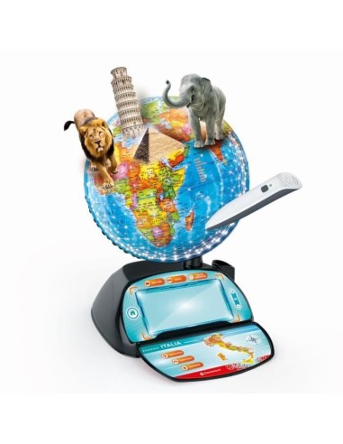 CLEMENTONI - Exploraglobe - Voyage en temps réel - 3 modes de jeu et 28 activités - Stylo Bluetooth – CLEMENTONI (Globe Terrestre) | STORE PRO SHOP 