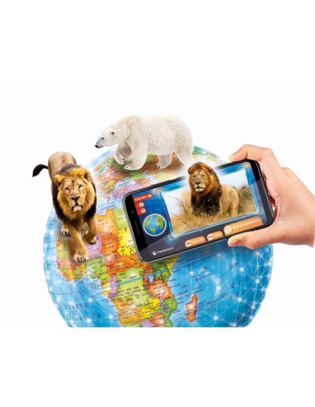 CLEMENTONI - Exploraglobe - Voyage en temps réel - 3 modes de jeu et 28 activités - Stylo Bluetooth – CLEMENTONI (Globe Terrestre) | STORE PRO SHOP 