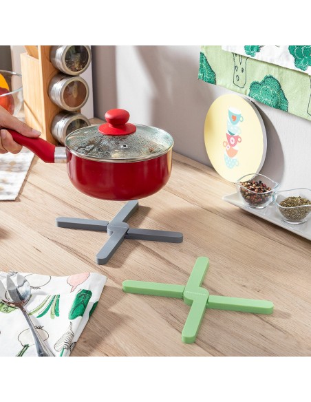 Dessous-de-plat Individuels Pliables en Silicone Folvet InnovaGoods 2 Unités