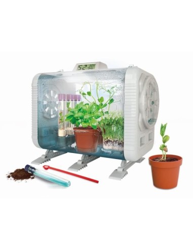 CLEMENTONI - Ma serre high-tech - 3 maniere de faire pousser - Capteurs pour contrôler la luminosité, la température et l'humi – CLEMENTONI (Jardinage - Brouette) | STORE PRO SHOP 
