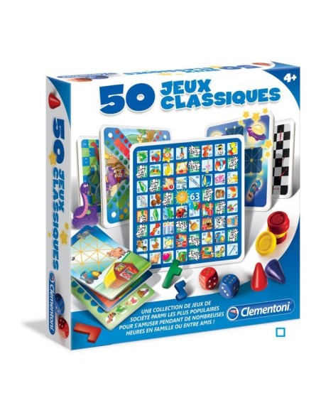CLEMENTONI - 50 jeux classiques – CLEMENTONI (Jeu D'apprentissage) | STORE PRO SHOP 