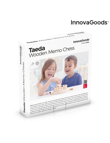 Jeux de mémoire en bois Taeda InnovaGoods 26 Pièces – INNOVAGOODS (Jeu D'apprentissage) | STORE PRO SHOP 