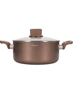 Marmite - ARTHUR MARTIN - AM5531 - 28 cm avec couvercle en verre - Aluminium - Tous feux dont induction