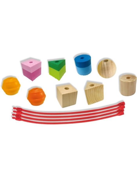 SES CREATIVE - 13102 - Perles sensorielles a lacer – SES CREATIVE (Jeu D'apprentissage) | STORE PRO SHOP 
