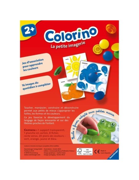 Colorino La petite imagerie - Jeu éducatif - Apprentissage des couleurs - Activités créatives enfant - Ravensburger - Des 2 an – RAVENSBURGER (Jeu D'apprentissage) | STORE PRO SHOP 