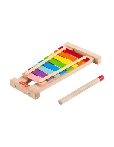 Fisher-Price-Xylophone en bois, instrument de musique avec 2 pieces HXV13 – FISHER PRICE () | STORE PRO SHOP 