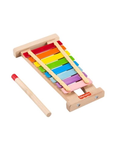 Fisher-Price-Xylophone en bois, instrument de musique avec 2 pieces HXV13 – FISHER PRICE () | STORE PRO SHOP 