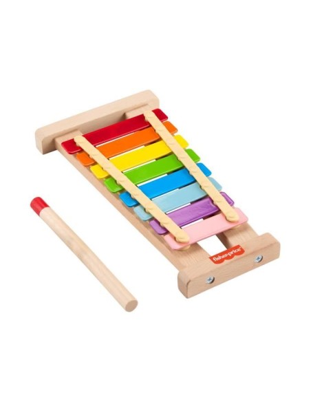 Fisher-Price-Xylophone en bois, instrument de musique avec 2 pieces HXV13 – FISHER PRICE () | STORE PRO SHOP 