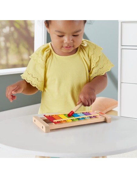 Fisher-Price-Xylophone en bois, instrument de musique avec 2 pieces HXV13 – FISHER PRICE () | STORE PRO SHOP 