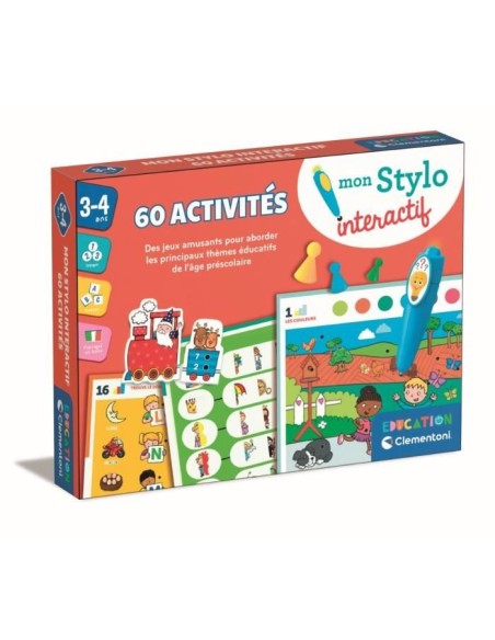 CLEMENTONI - Mon stylo interactif - 60 activités éducatives - Stylos lumineux et sonore - Fabriqué en Italie – CLEMENTONI () | STORE PRO SHOP 