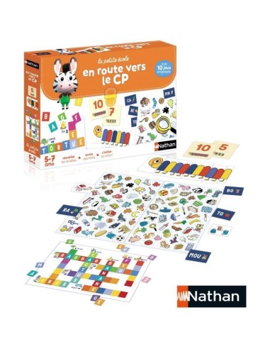 Coffret éducatif - NATHAN - La petite école - En route vers le CP  - Jeux progressifs - Mixte – NATHAN (Jeu D'apprentissage) | STORE PRO SHOP 