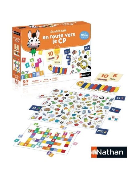 Coffret éducatif - NATHAN - La petite école - En route vers le CP  - Jeux progressifs - Mixte – NATHAN (Jeu D'apprentissage) | STORE PRO SHOP 