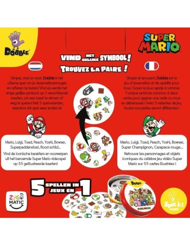 Dobble : Super Mario – ASMODEE (Jeu D'apprentissage) | STORE PRO SHOP 