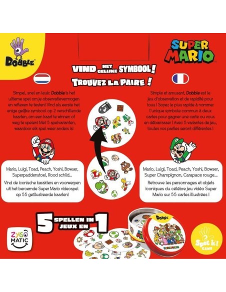 Dobble : Super Mario – ASMODEE (Jeu D'apprentissage) | STORE PRO SHOP 
