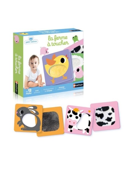 PETIT NATHAN - La Ferme a Toucher – NATHAN (Jeu D'apprentissage) | STORE PRO SHOP 