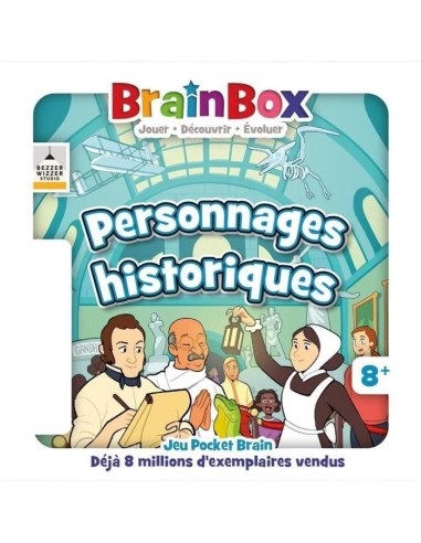 BrainBox Pocket : Personnages Historiques – BRAINBOX (Jeu D'apprentissage) | STORE PRO SHOP 