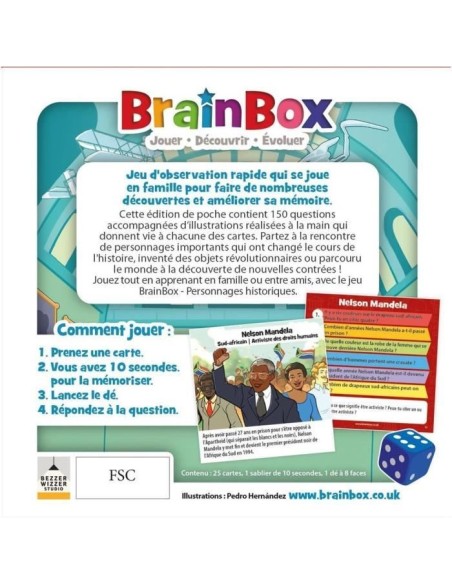 BrainBox Pocket : Personnages Historiques – BRAINBOX (Jeu D'apprentissage) | STORE PRO SHOP 