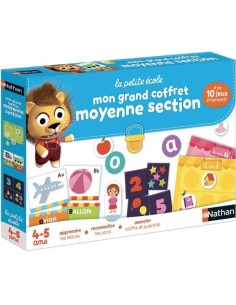 NATHAN La Petite Ecole - Mon Grand Coffret Moyenne Section - Jeu éducatif