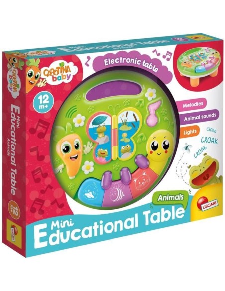 Animaux - Mini table éducative - CAROTINA BABY - Découverte des animaux, sons et mélodies – LISCIANI GIOCHI (Jeu D'apprentissage) | STORE PRO SHOP 