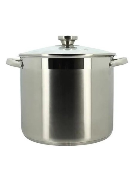 Marmite avec couvercle - MENASTYL - 4615455 - En acier inoxydable - 9 litres - Tous feux dont induction – MENASTYL (Faitout - Marmite) | STORE PRO SHOP 