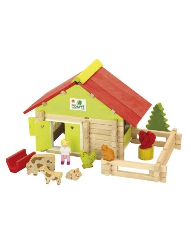 JEUJURA Ferme avec animaux - 100 pieces – JEUJURA (Jeu D'assemblage - Jeu De Construction - Jeu De Manipu) | STORE PRO SHOP 