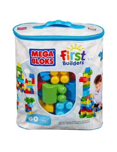 MEGABLOKS First Builders - Sac Medium Classique - 60 Blocs – MATTEL (Jeu D'assemblage - Jeu De Construction - Jeu De Manipu) | STORE PRO SHOP 
