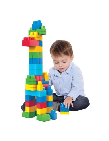 MEGABLOKS First Builders - Sac Medium Classique - 60 Blocs – MATTEL (Jeu D'assemblage - Jeu De Construction - Jeu De Manipu) | STORE PRO SHOP 