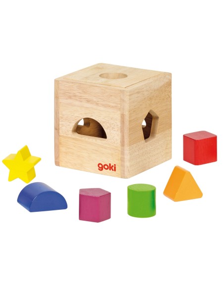 Goki boîte à formes Les formes géométriques – GOKI (Jeu D'assemblage - Jeu De Construction - Jeu De Manipu) | STORE PRO SHOP 
