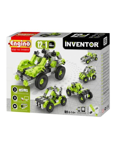 Engino Inventor cars, 12 in 1 – TODAY (Jeu D'assemblage - Jeu De Construction - Jeu De Manipu) | STORE PRO SHOP 