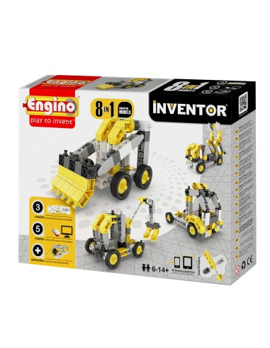 Engino Inventor work vehicles, 8 in 1 – ENGINO (Jeu D'assemblage - Jeu De Construction - Jeu De Manipu) | STORE PRO SHOP 