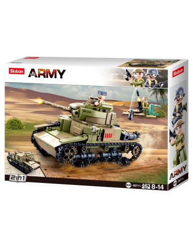Sluban WWII - Italian Tank 2in1 – SLUBAN (Jeu D'assemblage - Jeu De Construction - Jeu De Manipu) | STORE PRO SHOP 