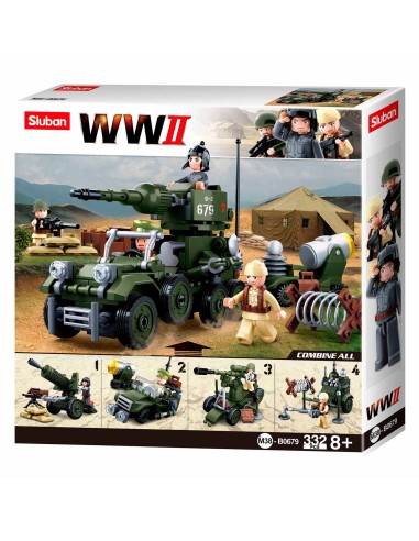 Sluban WWII - Giftset, 4in1 – SLUBAN (Jeu D'assemblage - Jeu De Construction - Jeu De Manipu) | STORE PRO SHOP 