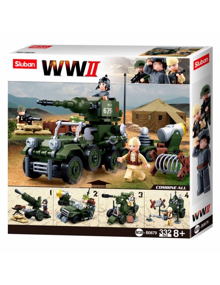 Sluban WWII - Giftset, 4in1 – SLUBAN (Jeu D'assemblage - Jeu De Construction - Jeu De Manipu) | STORE PRO SHOP 