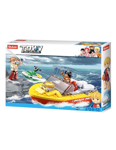 Sluban Beach Rescue - Speedboat – SLUBAN (Jeu D'assemblage - Jeu De Construction - Jeu De Manipu) | STORE PRO SHOP 