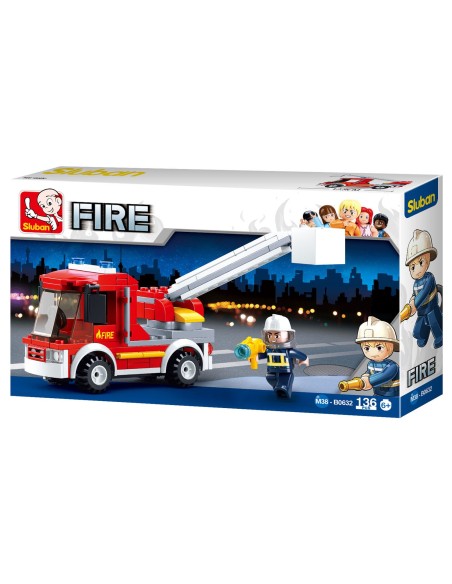 Sluban Small Ladder Truck – SLUBAN (Jeu D'assemblage - Jeu De Construction - Jeu De Manipu) | STORE PRO SHOP 