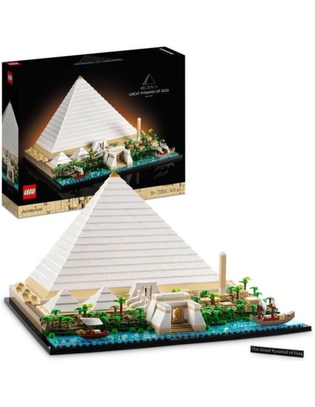 LEGO 21058 Architecture La Grande Pyramide de Gizeh, Loisir Créatif Maquette a Construire, Monument du Monde et Décoration – LEGO (Jeu D'assemblage - Jeu De Construction - Jeu De Manipu) | STORE PRO SHOP 