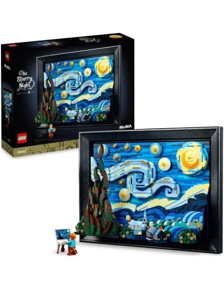 LEGO Ideas 21333 Vincent Van Gogh - La Nuit Étoilée, Reproduction de Tableau sur Toile – LEGO (Jeu D'assemblage - Jeu De Construction - Jeu De Manipu) | STORE PRO SHOP 