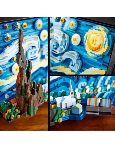 LEGO Ideas 21333 Vincent Van Gogh - La Nuit Étoilée, Reproduction de Tableau sur Toile – LEGO (Jeu D'assemblage - Jeu De Construction - Jeu De Manipu) | STORE PRO SHOP 