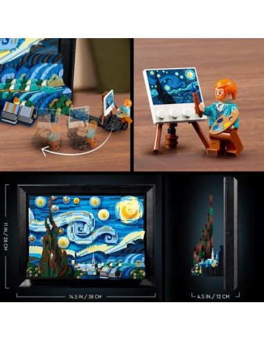 LEGO Ideas 21333 Vincent Van Gogh - La Nuit Étoilée, Reproduction de Tableau sur Toile – LEGO (Jeu D'assemblage - Jeu De Construction - Jeu De Manipu) | STORE PRO SHOP 