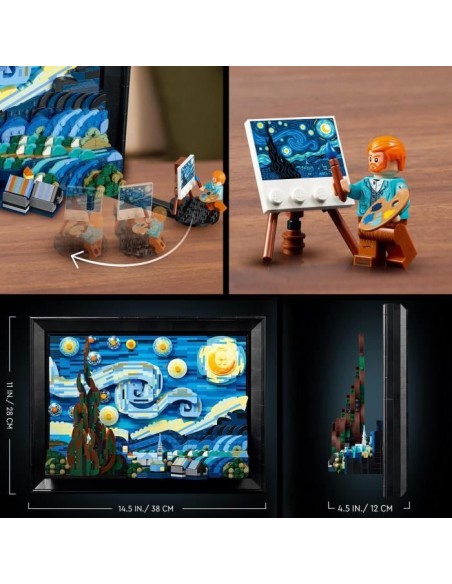 LEGO Ideas 21333 Vincent Van Gogh - La Nuit Étoilée, Reproduction de Tableau sur Toile – LEGO (Jeu D'assemblage - Jeu De Construction - Jeu De Manipu) | STORE PRO SHOP 