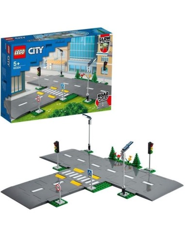LEGO City 60304 Intersection a assembler, Jeu construction ville avec panneaux et routes a imbriquer pour garçon ou fille – LEGO (Jeu D'assemblage - Jeu De Construction - Jeu De Manipu) | STORE PRO SHOP 